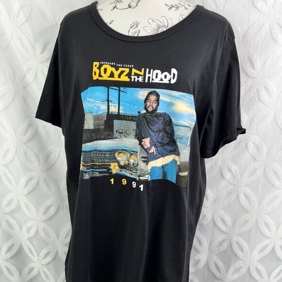 Bioworld Boyz In The Hood Ice Cube Black Tee NWOT Size 2X - Picture 4 of 6